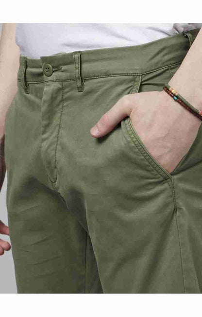 Khaki Slim Fit Trousers