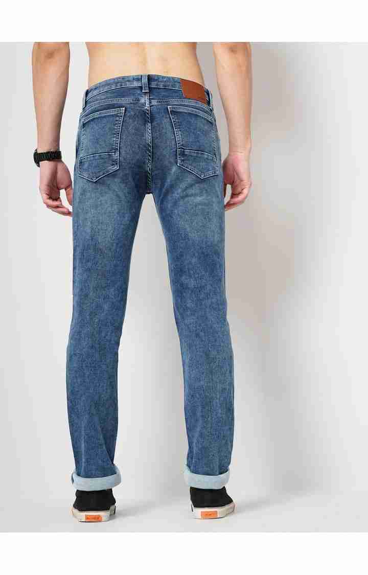 Blue Straight Slim Fit Jeans