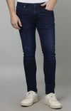 Celio* Cotton-Poly-Blend Skinny Fit Navy Blue Jean