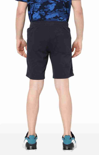 Navy Blue Regular Fit Shorts