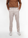 Celio* Men Beige Solid Slim Fit Polyester Trouser