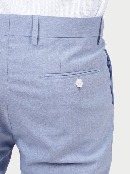 Celio* Men Blue Solid Slim Fit Polyester Trouser