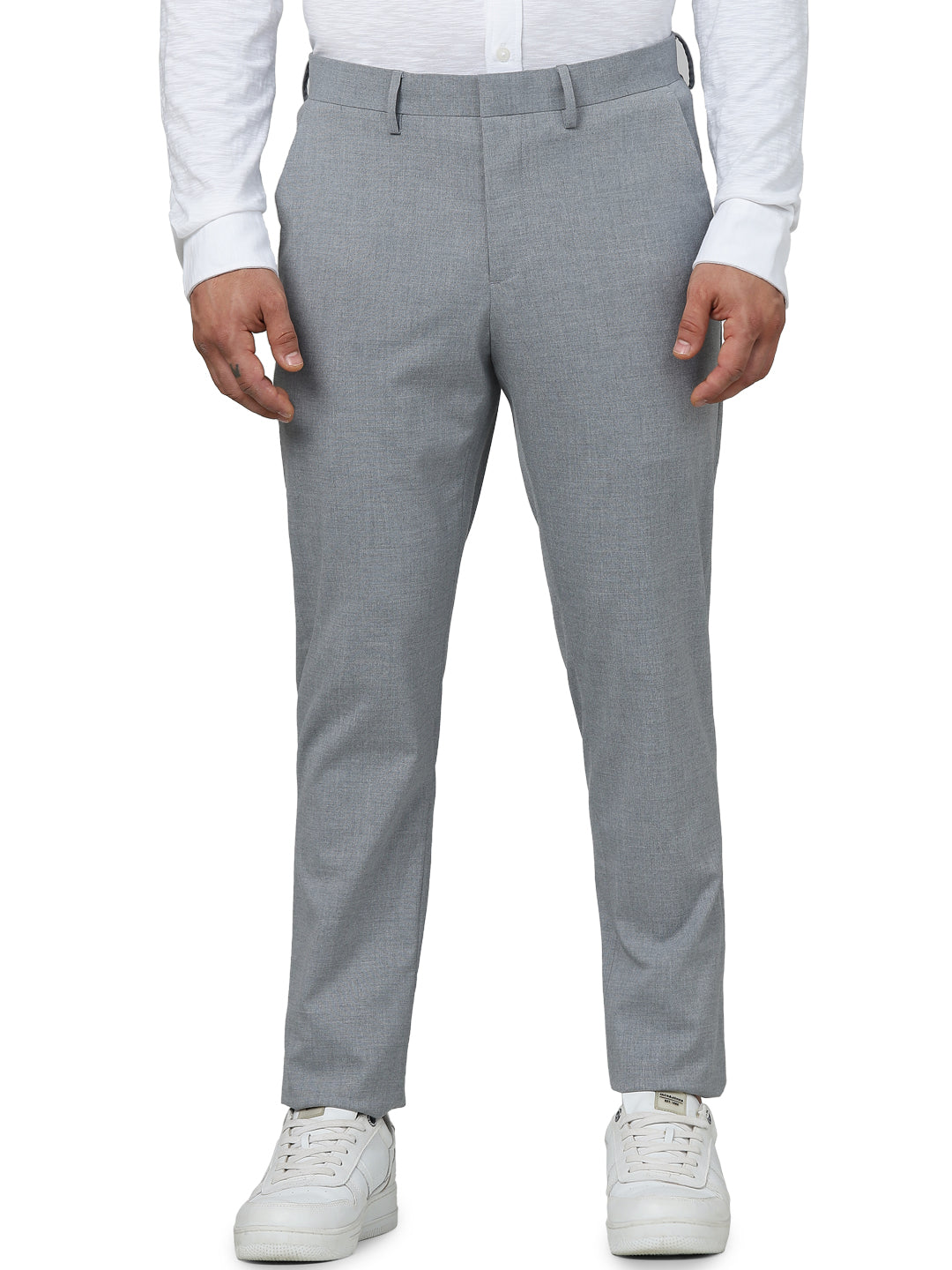 Grey Slim Fit Trousers