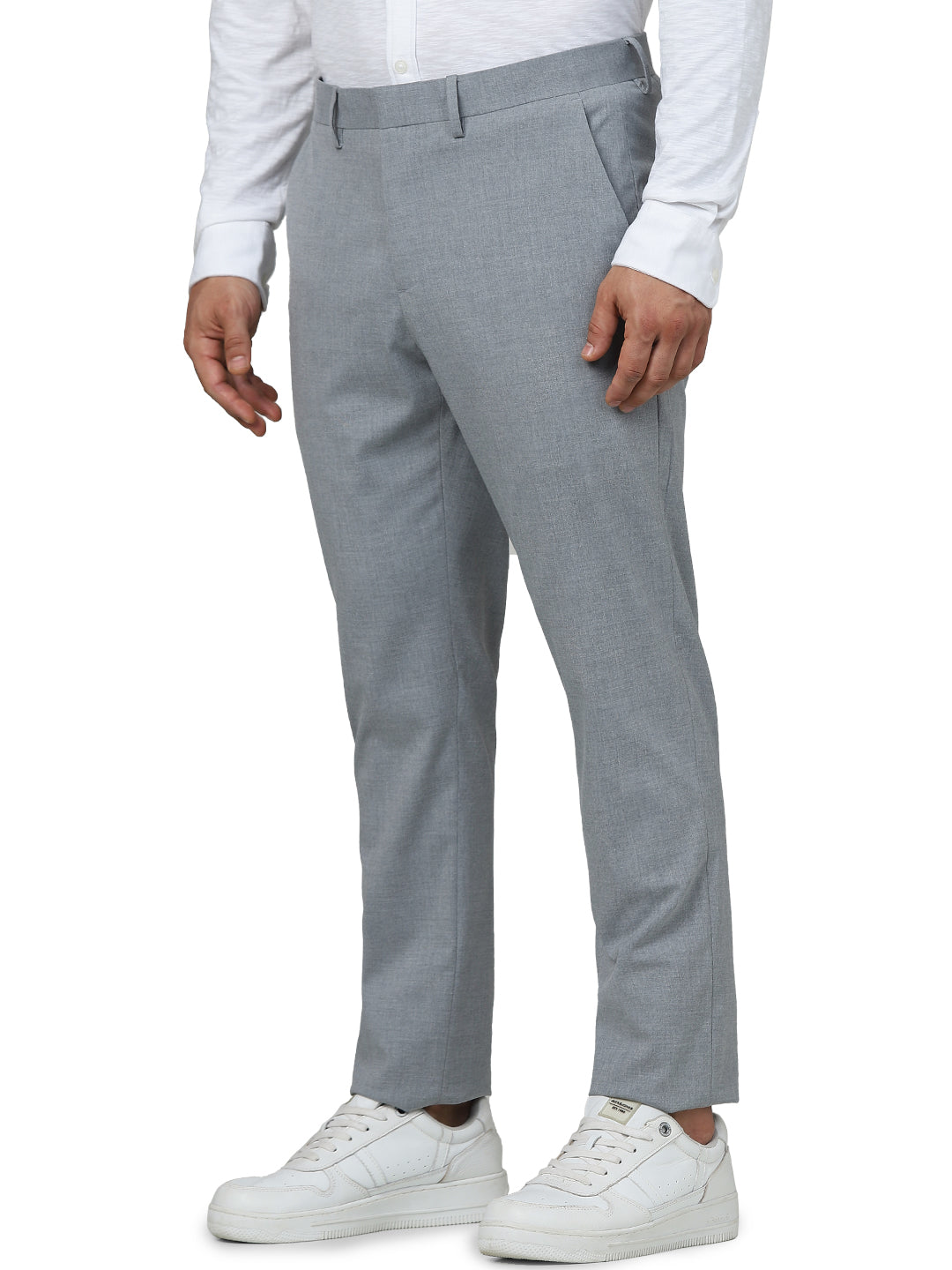 Grey Slim Fit Trousers