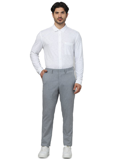 Grey Slim Fit Trousers