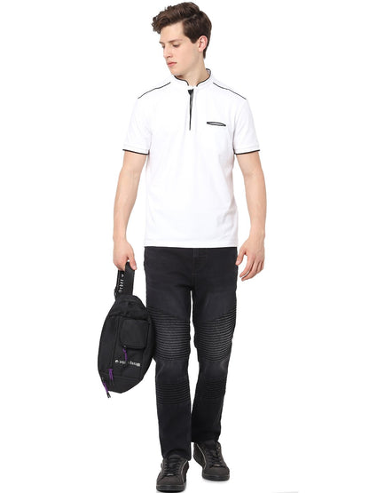 Celio Men Black Solid Jogger Fit Cotton-Blend Jeans