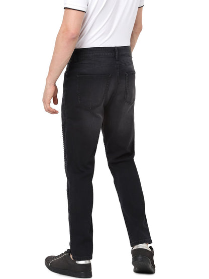 Celio Men Black Solid Jogger Fit Cotton-Blend Jeans