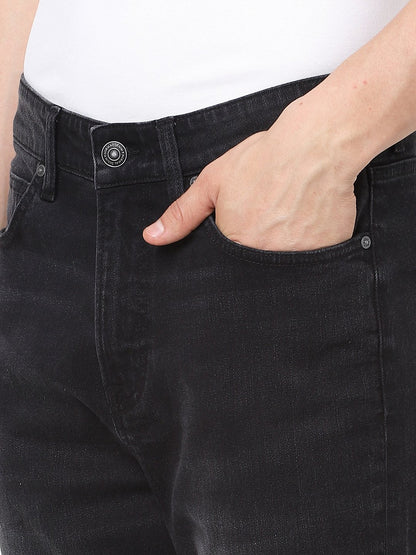 Celio Men Black Solid Jogger Fit Cotton-Blend Jeans