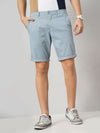 Celio* Cotton Regular Fit Blue Shorts