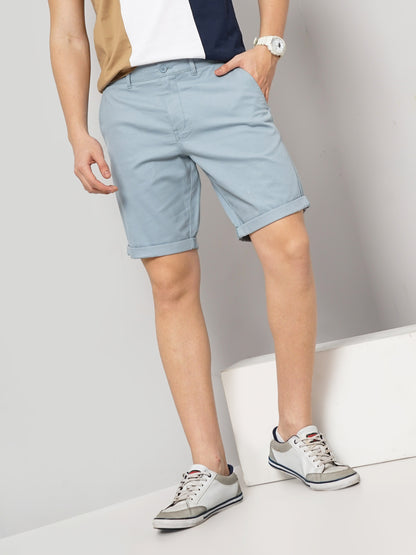 Blue Regular Fit Shorts