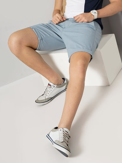 Blue Regular Fit Shorts