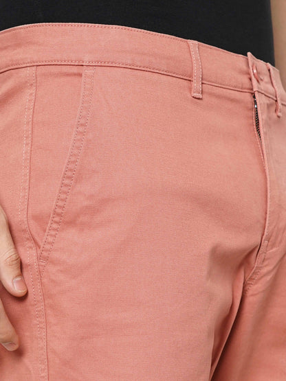 Pink Regular Fit Shorts