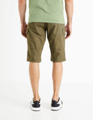 Regular Fit 100% Cotton Cargo Trousers - Olive Green