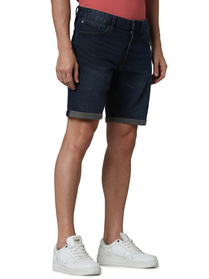 Blue Regular Fit Shorts