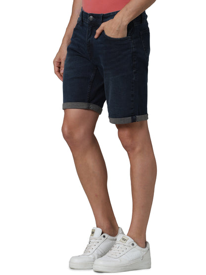 Blue Regular Fit Shorts