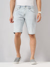 Celio* Cotton Regular Fit Blue Shorts