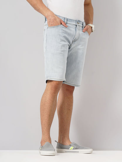 Blue Regular Fit Shorts