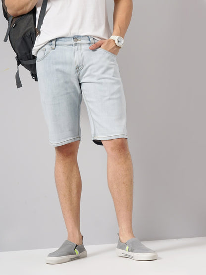 Blue Regular Fit Shorts