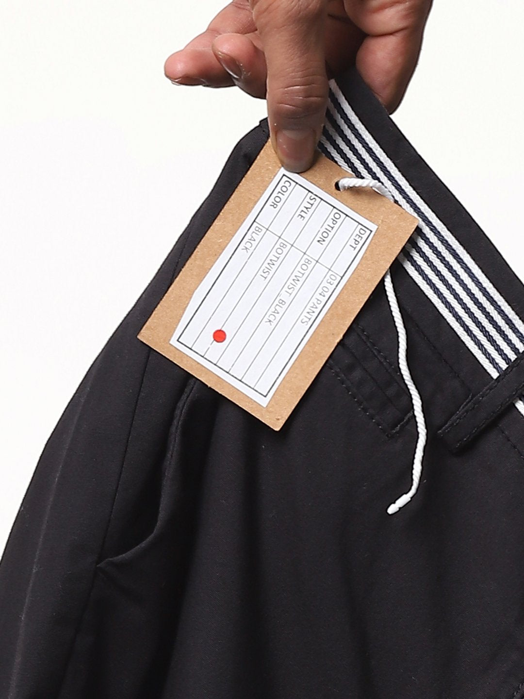 Celio* Men Black Solid Slim Fit Cotton Trousers