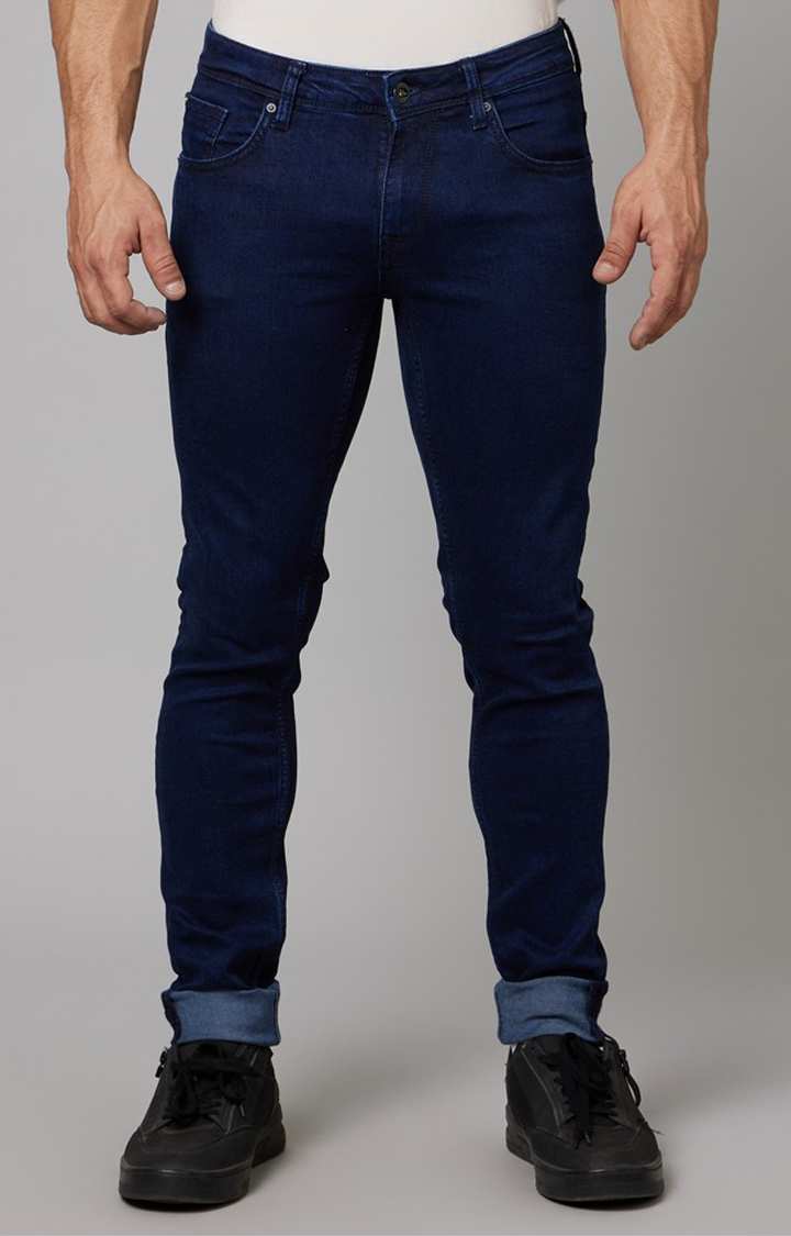 Navy Blue Skinny Fit Jeans