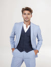 Celio* Men Blue Solid Slim Fit Polyester Blend Jacket