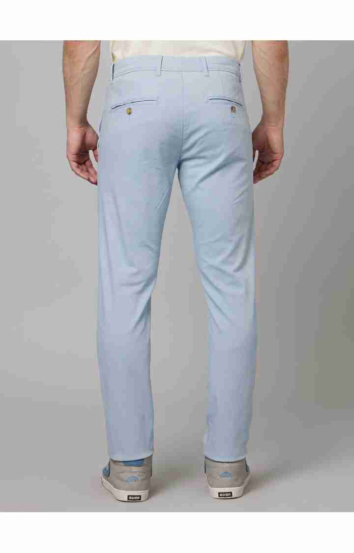 Blue Slim Fit Trousers