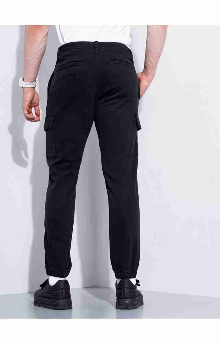 Black Slim Fit Cargos