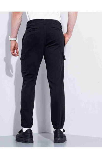 Black Slim Fit Cargos