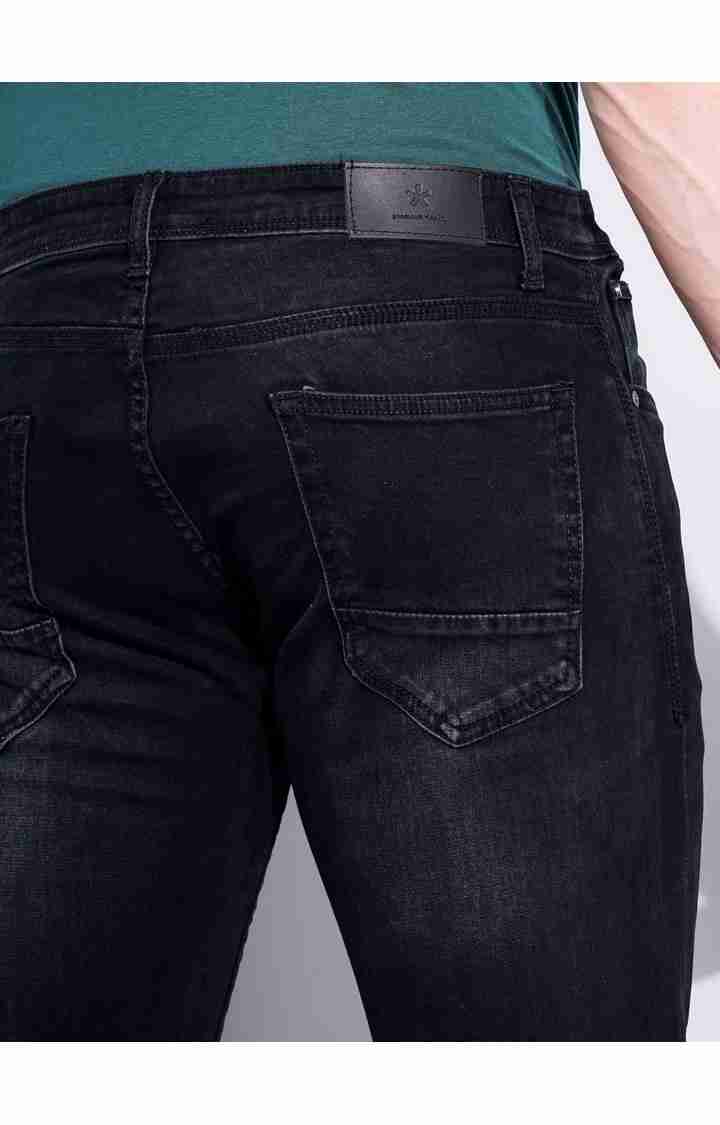 Black Straight Slim Fit Jeans