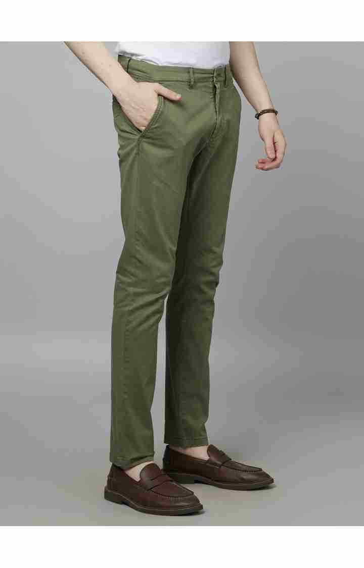 Khaki Slim Fit Trousers