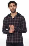 Celio Men Black Checked Regular Fit Cotton Shirts