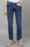 Celio* Cotton-Poly-Blend Skinny Fit Navy Blue Jean