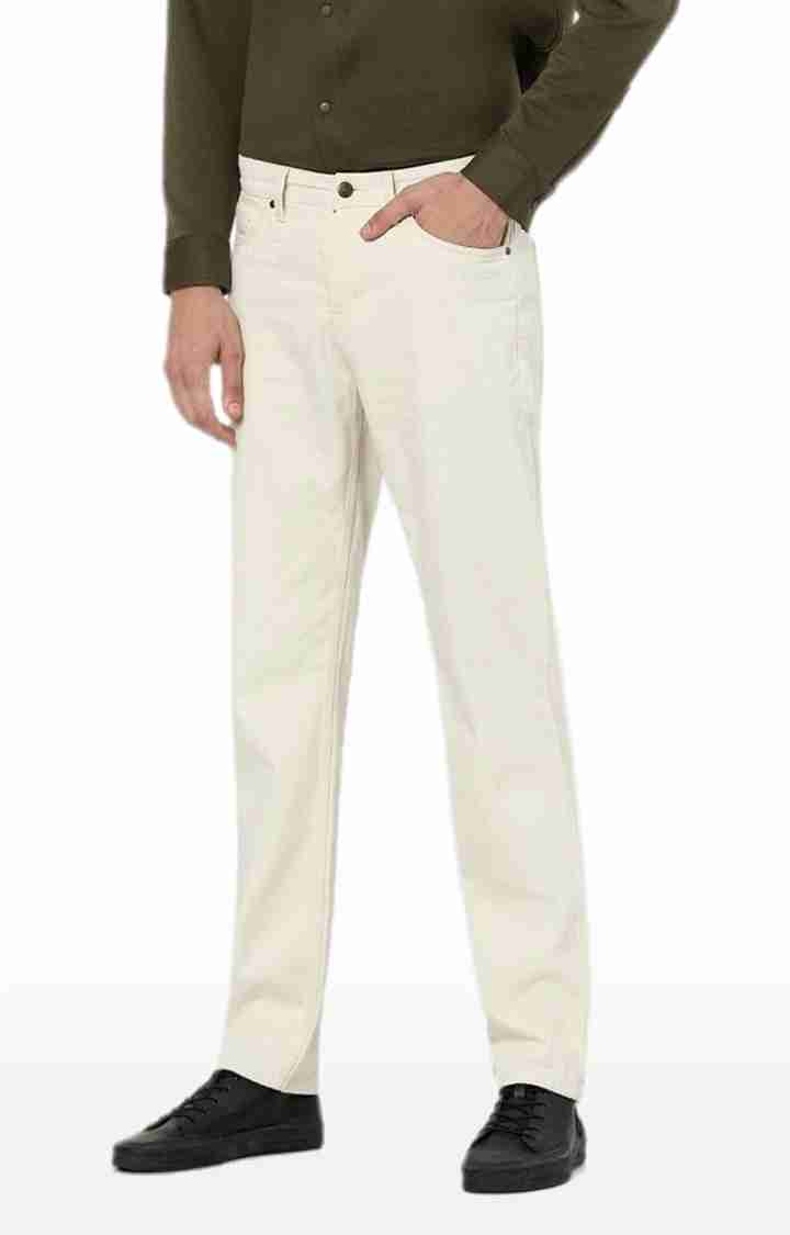 Beige Slim Fit Jeans