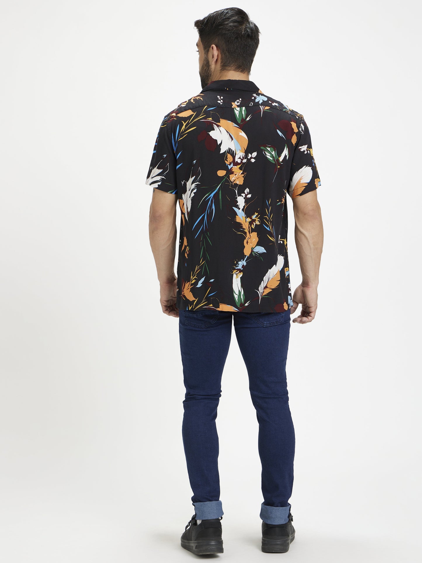 Celio Men Navy Blue Solid Skinny Fit Cotton-Blend Jeans