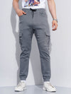 Celio* Cotton Jogger Fit Grey Trouser