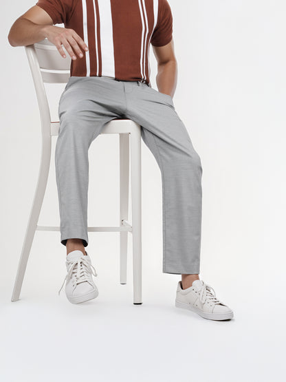 Celio* Men Green Solid Regular Fit Polyester Trouser