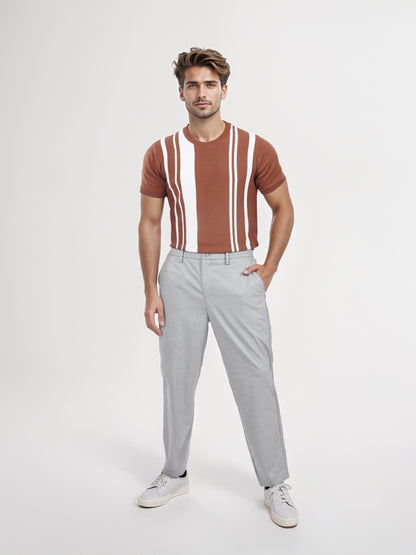 Celio* Men Green Solid Regular Fit Polyester Trouser