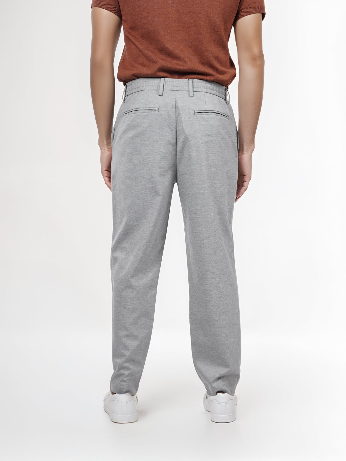 Celio* Men Green Solid Regular Fit Polyester Trouser