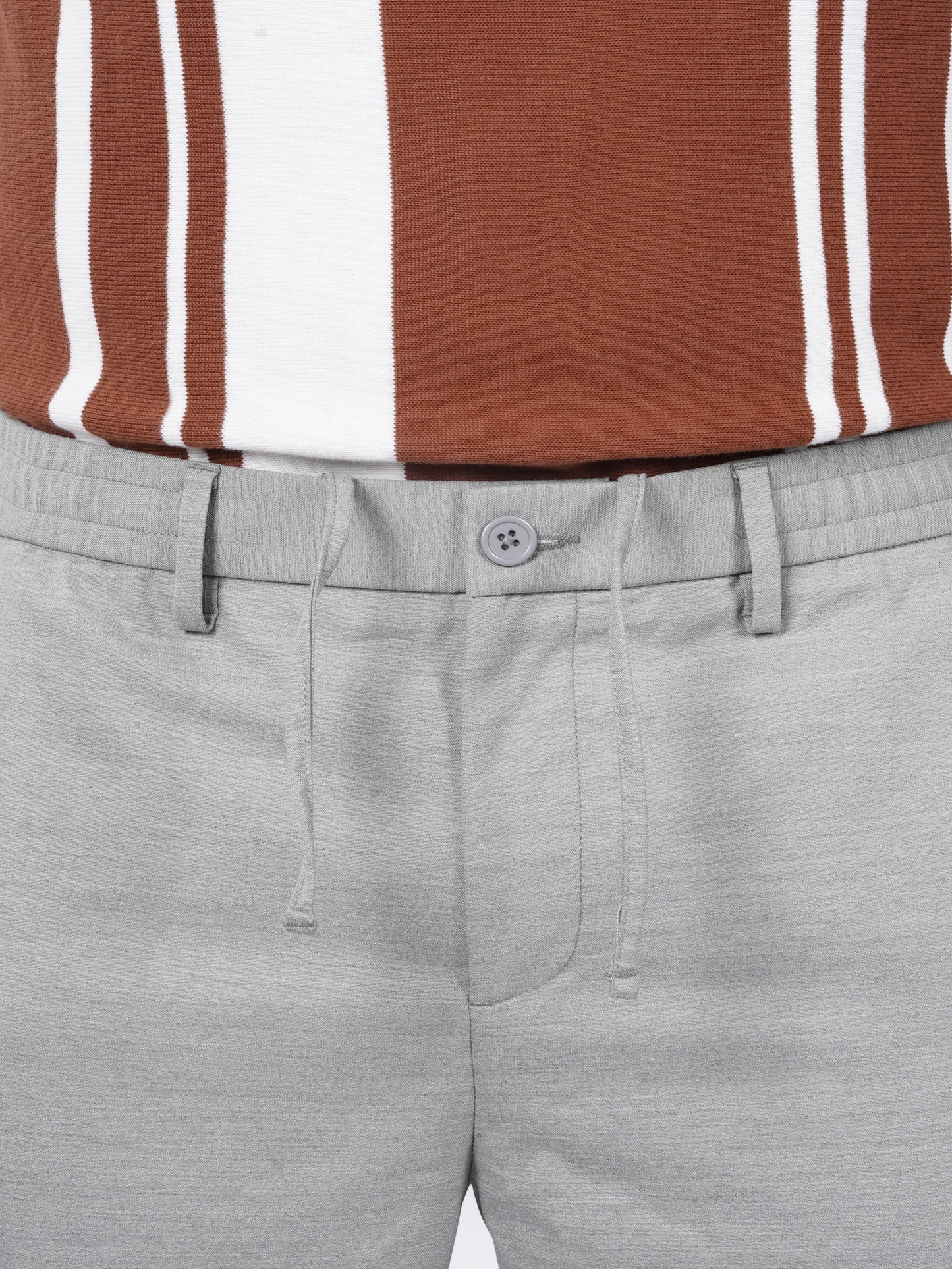 Celio* Men Green Solid Regular Fit Polyester Trouser