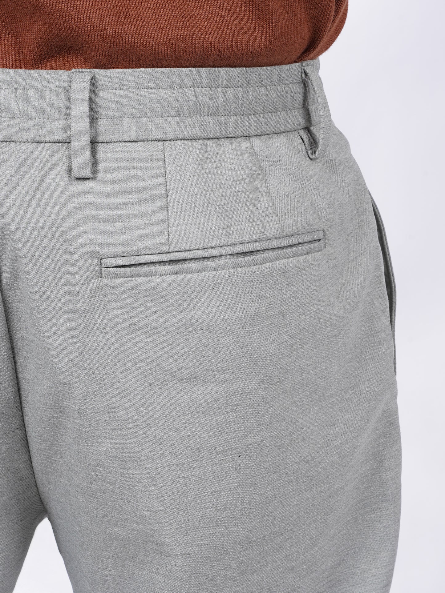 Celio* Men Green Solid Regular Fit Polyester Trouser