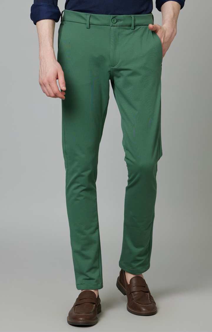 Green Slim Fit Trousers