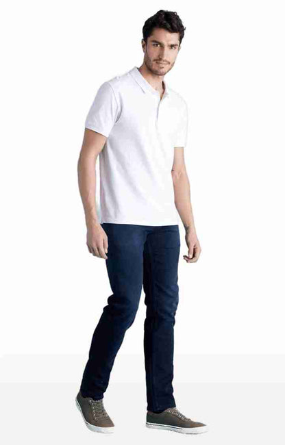 Blue Straight Slim Fit Jeans