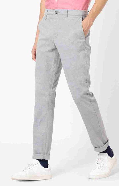 Grey Regular Fit Trousers