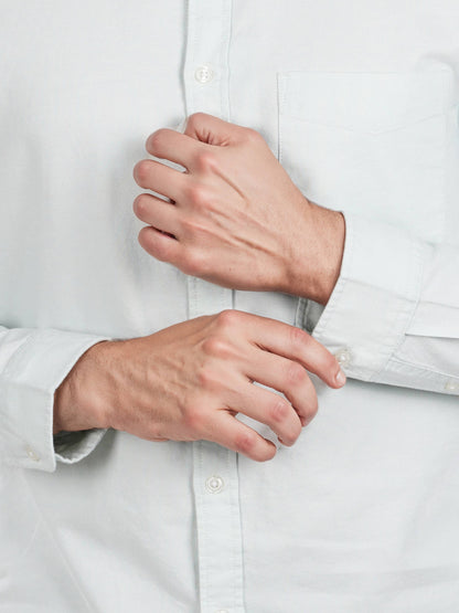 Celio Men White Solid Regular Fit Cotton Shirts