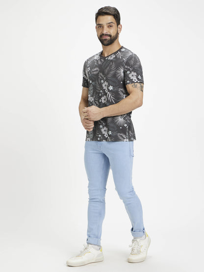 Celio Men White Solid Regular Fit Cotton T-Shirts