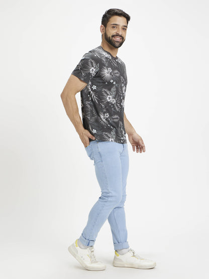 Celio Men White Solid Regular Fit Cotton T-Shirts