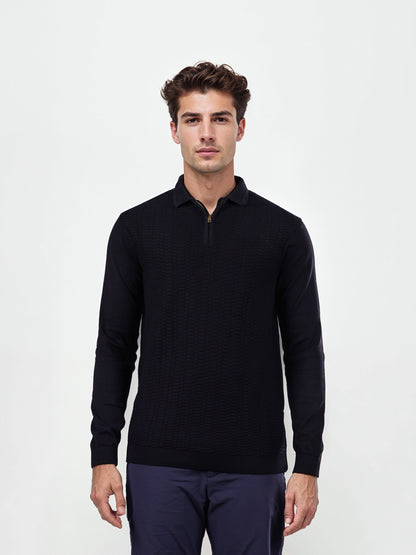 Celio Men Black Solid Regular Fit Cotton T-Shirts