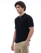 Celio* Regular Fit Men Solid Cotton Black T-Shirt