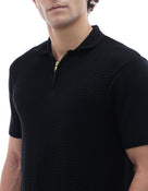 Celio* Regular Fit Men Solid Cotton Black T-Shirt