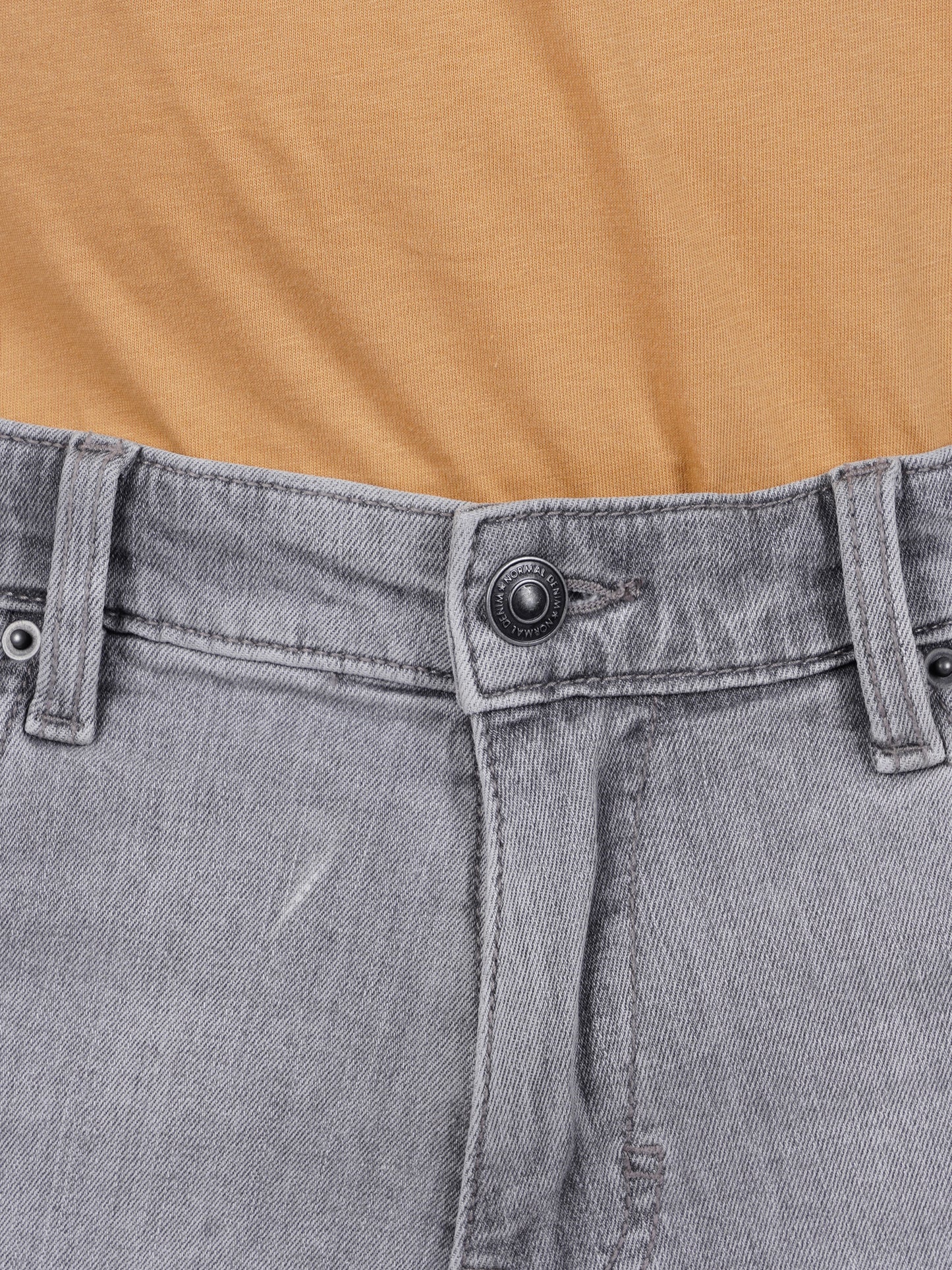 Celio* Cotton Regular Fit Grey Bermuda